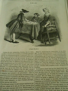 Le Jeu d' Oie 1845 Gravure Print Article - Imagen 1 de 1