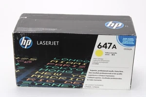 HP 647A Yellow Toner Cartridge CE262A - NEW - Picture 1 of 4