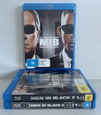 Men in Black Blu-ray Bundle - MIB 1, 2 & 3- Will Smith Tommy Lee Jones - Image 1 of 4