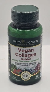 Vegan Collagen Builder 30 Tablets by Purity Products Plant Based EXP 8/26 - Picture 1 of 4