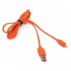USB Fast Charger Cord for Flip 3 4 Pulse 2 Charge 1 2 3 1M Length Orange - Zdjęcie 1 z 7
