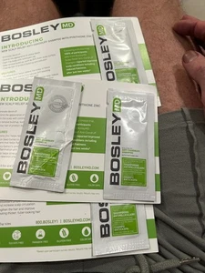 Campioni shampoo antiforfora antiforfora anti cuoio capelluto BOSLEY MD x4. nuovo - Foto 1 di 3