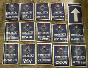 Tom Petty 2012 Lot of 17 8.5" x 11" Plastic Backstage Pass Dressing Room - Picture 1 of 1