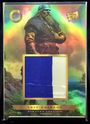2025 Pieces Of The Past Pirates Leif Erikson Authentic Pirate Flag Cut Relic - Image 1 of 2