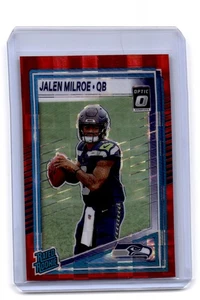 Donruss #307 Jalen Milroe 2025 clasificación óptica novatos vista previa rojo Pandora - Imagen 1 de 2