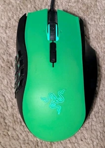Razer Naga Limited Green Edition PC MMO Gaming Mouse RZ01-0104 - TESTED - Picture 1 of 7