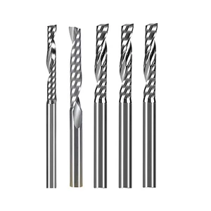 Single Flute End Mill 3.175/4/6mm Shank CNC Router Bits New Woodworking Tool - Picture 1 of 19