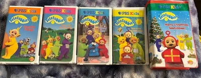 PBS Teletubbies VHS Lot Favorite Things, Dance, Nursery Rhymes Clamshell BS VTG - Image 1 of 4