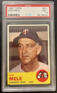 1963 Topps Sam Mele #531 PSA 7,5 - Bild 1 von 2