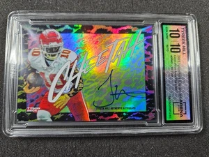 🌟 2023 TYREEK HILL x TYSON BECK "CHEETAH" RAINBOW FOIL AUTO #/10 ARENA CLUB 10 - Picture 1 of 2