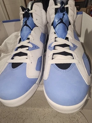 Air Jordan Retro 6 UNC DS Hombre Talla 10 Totalmente Nuevo Foto 1 de 4