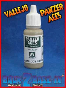Vallejo Panzer Aces Highlight Japanese Tank Crew 332 Acrylic Paint 17ml Bottle - Imagen 1 de 1