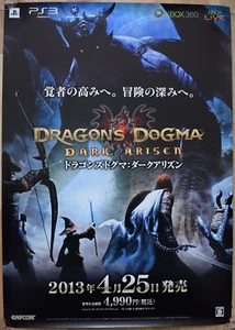 Dragon's Dogma Dark Arisen RARE PS3 51.5cm x 73cm Japanese Promotional Poster #1 - Picture 1 of 1