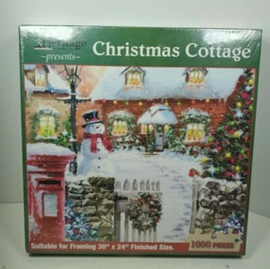 Heritage Puzzle Presents Christmas Cottage 1000 Teile USA - Bild 1 von 4
