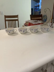 Mason's - Denmark - Blue - Tea cups Set Of 4 - Picture 1 of 11