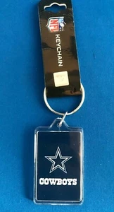 Dallas Cowboys portachiavi acrilico su due lati 3/4" licenza NFL nuovo con etichette - Foto 1 di 3