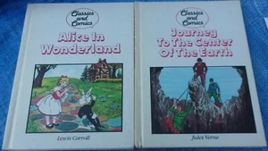 Klassiker und Comics Buch Lot Alice im Wunderland Reise zum Mittelpunkt der Erde - Bild 1 von 7