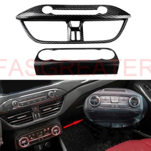 Carbon Fiber Console Breather Air Conditioning Button Trim For Ford Focus MK4 2020 - Picture 1 of 6