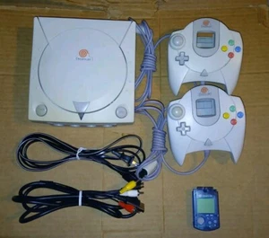 Sega Dreamcast Console Bundle System HKT-3020 Tested NEW CLOCK BATTERY - Picture 1 of 13