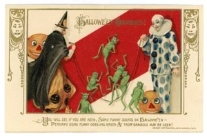 Halloween Winsch Clown Goblin Verde Strega Nera - Foto 1 di 2