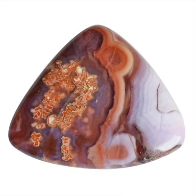 Piedras preciosas para hacer joyas natural Passion ágata tamaño trillón tamaño 24x28x4,5 mm Foto 1 de 4