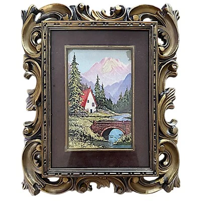 Vintage Norleans Ornate Frame Picture Print  8”x 9.5” Victorian Style Wall Decor - Image 1 of 4