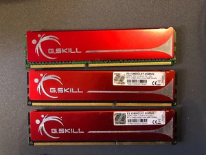 G.Skill 6GB (3X2GB) F3-12800CL9T-6GBNQ PC3-12800 intel XMP SDRAM Memory - Picture 1 of 1