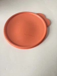 Tapa de sello de repuesto Tupperware #2541C-2 lengüeta mariposa redonda naranja DE COLECCIÓN - Imagen 1 de 2