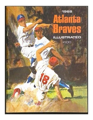 1968 MLB Baseball Atlanta Braves Yearbook Vintage HOF Aaron Torre Phil Niekro - Image 1 of 4