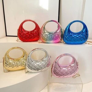 Elegant Evening Clutch Bags Acrylic Handle Wrist Bag Crossbody Bag Wedding - Picture 1 of 13