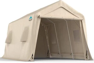 ADVANCE OUTDOOR 10x15ft Car Shelter Storage Garden Shed Carport Canopy Garage US - Picture 1 of 7