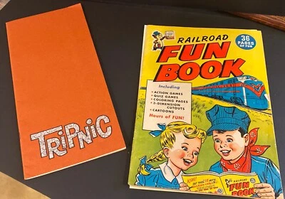 Vintage Lot Rail Road Fun Book Comic Book Sugar Crisp cereal & Pepsi Tripnic - Image 1 of 4