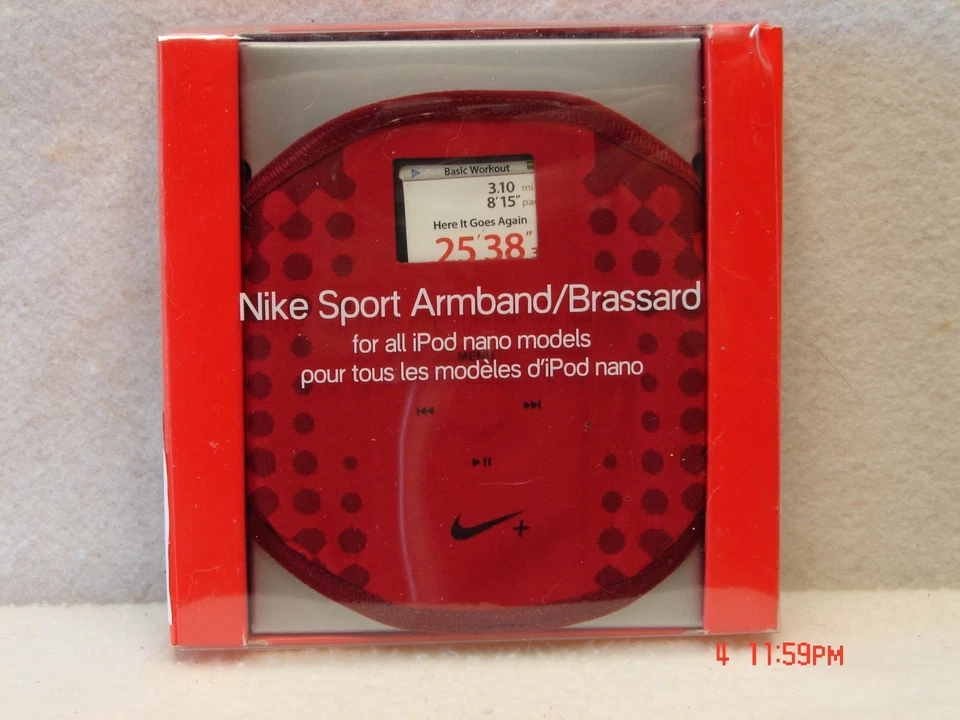 Nike Sport Armband iPod Nano Models - Red - Accessible Controls, For Apple - Image 1 of 1