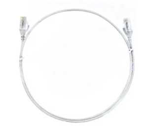 8ware CAT6 Ultra Thin Slim Cable 5m / 500cm - White Color Premium RJ45 Ethernet - Picture 1 of 1
