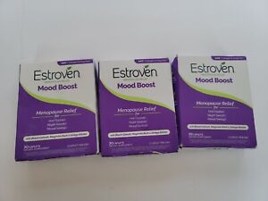 Lot Of 3 Estroven Menopause Relief + Mood 30cap exp 12/23