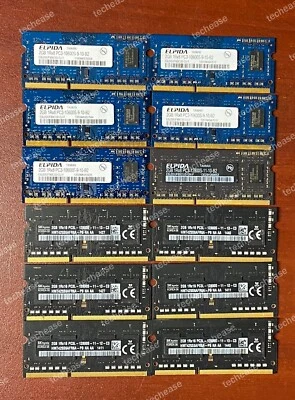2GB DDR PC3-10600 1333MHz 204-pin SODIMM Laptop RAM - Untested, As Is, Lot of 12 - Image 1 of 2