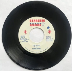 Todd Joos Record Outlaw / Whats Our Love Coming To SH-2357 - Picture 1 of 2