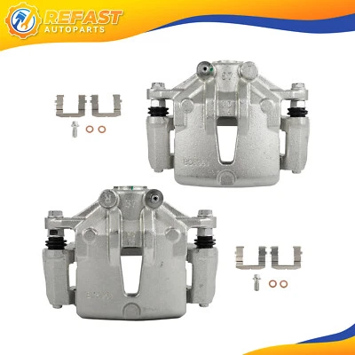 Juego de 2 pinzas de freno delanteras para 2010 2011 2012 2013 KIA FORTE KOUP con soporte Foto 1 de 4