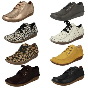 Womens Clarks Lace Up Casual Shoe - Funny Dream - Picture 1 of 71