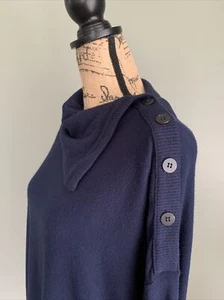 Neu mit Etikett Michael Stars Damengröße L blau Pullover Pulli kurz kastig Jersey Strick USA - Bild 1 von 14