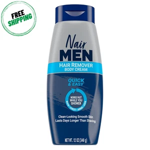 Nair Men Body Cream Hair Remover, Body Hair Removal Cream, 12 Oz - Picture 1 of 8