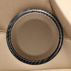 2x Carbon Fiber Car Door Speaker Circle Sticker Trim with Color For BMW E90 E84