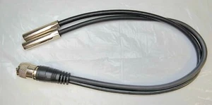 Workman PL-259 to 2 Female Motorola Jacks 18 Inches On Each End - Picture 1 of 7