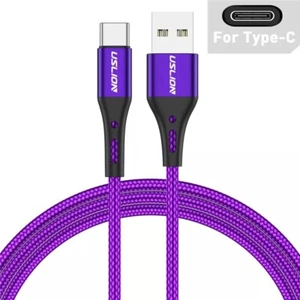 USB 3A Type C Cable Wire Mobile Phone Fast Charging USB C Cable Type-C - Picture 1 of 10
