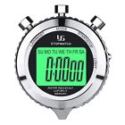  Digital Stopwatch Timer Metal Stop Watch with Backlight, 2 Lap Stopwatchree