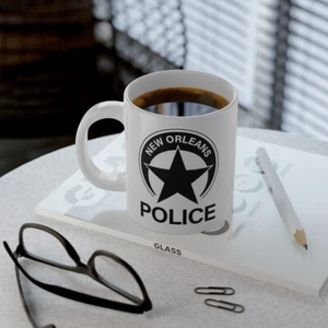 NOPD New Orleans Police Department Star Badge Jumbo Mug, 20oz - Picture 1 of 6