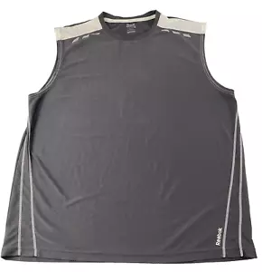 Reebok Men’s Tank Singlet Grey Size 2XL - Picture 1 of 11