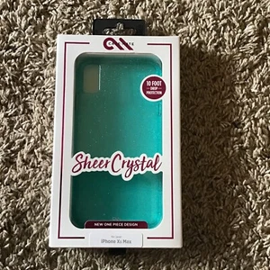 Case-Mate - iPhone Xs Max Hülle - Sheer Crystal - iPhone 6.5 - Crystal Teal - Bild 1 von 3