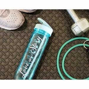 Water Bottle Mainstays Tritan Hydration Light Blue 24-oz - Picture 1 of 5