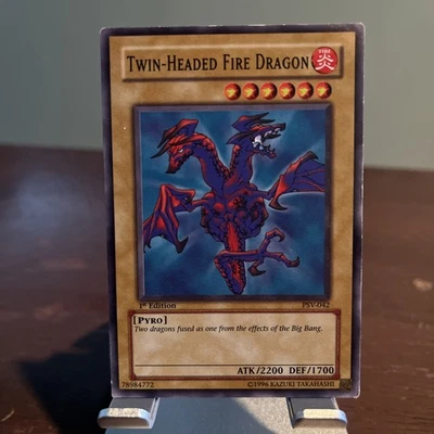 Twin-Headed Fire Dragon - Yugioh Pharaoh's Servant 1st Edition PSV-042 - LP - Image 1 of 2